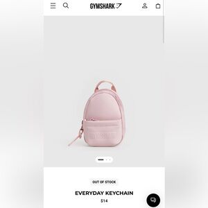 Gymshark Everyday Keychain - Scandi Pink